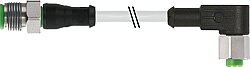 7004-40141-2150300 M12 male 0° / M12 female 90° A-cod. V4A PVC 5x0.34 gy UL/CSA 3m