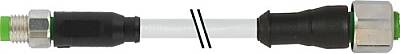 7004-88251-2312000 M8 male 0° / M12 female 0° A-cod. V4A PUR 4x0.25 gy UL/CSA+drag ch. 20m - 1