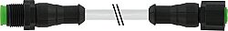 7005-40001-2130500 M12 male 0° / M12 female 0° A-cod. Lite PVC 3x0.34 gy UL/CSA 5m