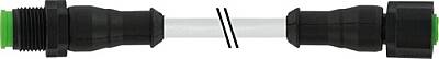 7005-40021-2340060 M12 male 0° / M12 female 0° A-cod. Lite PUR 4x0.34 gy UL/CSA 0,6m - 1