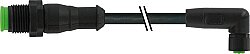 7005-40621-6110500 M12 male 0° / M8 female 90° A-cod. Lite PVC 4x0.25 bk UL/CSA 5m