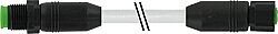 7005-48002-2080300 M12 male 0° / M12 female 0° A-cod. Lite PVC 8x0.25 gy UL/CSA 3m