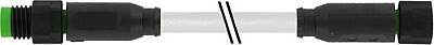 7005-88011-2110100 M8 male 0° / M8 female 0° A-cod. Lite PVC 4x0.25 gy UL/CSA 1m - 1