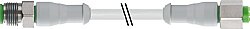 7014-40021-2141500 M12 male 0° / M12 female 0° A-cod. F&B PVC 4x0.34 gy UL/CSA 15m