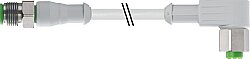 7014-40101-2130150 M12 male 0° / M12 female 90° A-cod. F&B PVC 3x0.34 gy UL/CSA 1.5m