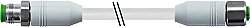 7014-46041-5220150 M12 male 0° / M12 female 0° A-cod. shielded F&B PVC 0.5+0.25 shielded gy 1.5m