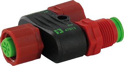 7023-52101-0000000 T-Coupler M12 female / M12 male/female C-cod. 3-pol. 230V - 1