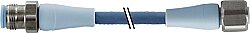 7024-40041-3390750 M12 male 0° / M12 female 0° A-cod. F&B Pro TPE-S 5x0.34 bu UL robot+drag ch. 7.5m