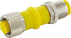 7030-42291-0000000 Adaptor M12 male / M12 female A-cod. shielded AIDA 4-pol. / 5-pol.