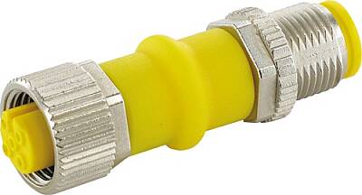 7030-42291-0000000 Adaptor M12 male / M12 female A-cod. shielded AIDA 4-pol. / 5-pol. - 1