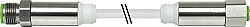 7044-40021-2142000 M12 Steel male 0° / M12 Steel female 0° A-cod. PVC 4x0.34 gy UL/CSA 20m