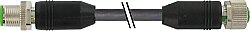 7080-40041-6850300 M12 male 0° / M12 female 0° A-cod. TPE 5x0.34 gy UL/CSA+drag ch. 3m