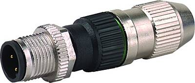 7356-12481-0000000 MOSA M12 male 0° field-wireable (IDC) 4-pole 0.25…0.5mm² - 1