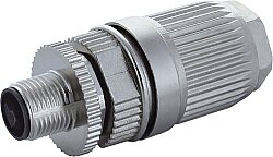 7356-P4391-0000000 M12 male 0° L-cod. field- wireable (IDC) 5-pol. 0.75…1.5mm² 5.8-13.5mm