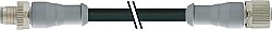 7358-40001-6531000 M12 male 0° / M12 female 0° IO-Link PUR 3x0.34 bk UL/CSA+robot+drag chain 10m