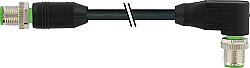 7700-40124-U670900 M12 male 0° / M12 male 90° A-cod. 315° TPE 4x18AWG bk UL/CSA, ITC/PLTC 9m