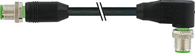 7700-40124-U670900 M12 male 0° / M12 male 90° A-cod. 315° TPE 4x18AWG bk UL/CSA, ITC/PLTC 9m - 1