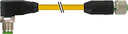 7700-40221-1610200 M12 male 90° / M12 female 0° A-cod. TPE 5x18AWG ye UL/CSA. ITC/PLTC 2m