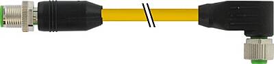 7700-48011-U0H0300 M12 male 0° / M12 female 90° A-cod. TPE 8x22AWG ye UL/CSA. ITC/PLTC 3m - 1