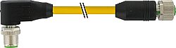 7700-48031-U0H0200 M12 male 90° / M12 female 0° A-cod. TPE 8x22AWG ye UL/CSA. ITC/PLTC 2m