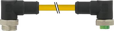7700-A3A31-UBB0500 Mini (7/8) 3 pole, Male (Ext.) 90°/Female 90° PVC 3x16AWG ye UL/CSA, STOOW - 1