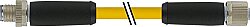 7700-P4241-U0P5000 M12 Power L-coded 5pol. male 0° / female 0° TPE 5x14AWG ye UL/CSA, TC-ER, IEC 50m