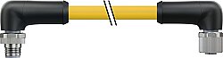 7700-P4271-U0D0750 M12 Power L-coded 5pol. male 90° / female 90° TPE 5x16AWG ye UL/CSA, TC-ER, IEC 7.5m