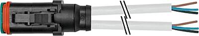7972-72195-4280750 MDCY06-4s with cable PUR 3x0.5 gy UL/CSA+drag chain 7.5m - 1
