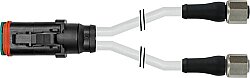 7972-77561-4281500 MDCY06-4s / 2x M12 female 0° Xtreme PUR 3x0.5 gy UL/CSA+drag chain 15m
