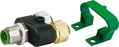 9101209 Set T-Coupler M12 male/2xM12 female+T-Coupler Holder 7000-41121-0000000 + 7000-99831-0000000 - 1