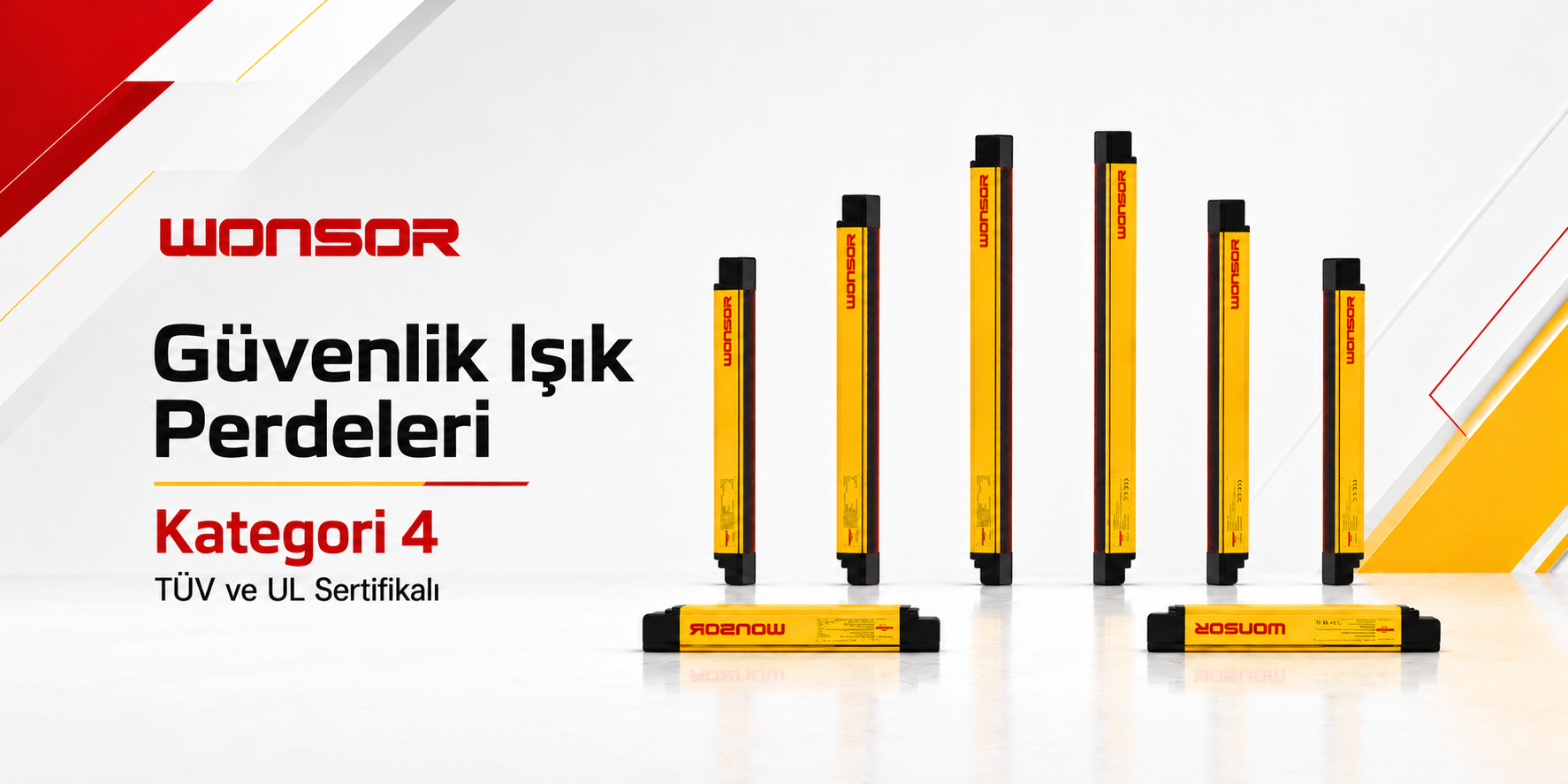 WONSOR Türkiye Distribütörü – Emniyet Işık Perdeleri ve Makine Güvenliği Çözümleri