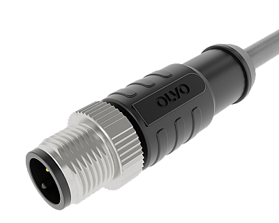 M12 17 PİN ERKEK DÜZ 10 M PVC SENSÖR KABLOSU OLVO - 1