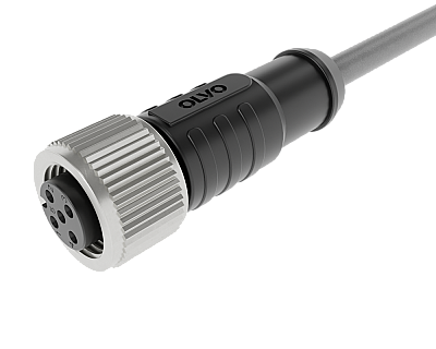 M12 5 PİN DİŞİ DÜZ 10 M PUR SENSÖR KABLOSU OLVO - 1