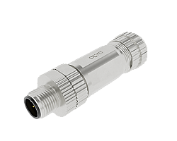 M12 8 PİN ERKEK DÜZ METAL KONNEKTÖR OLVO