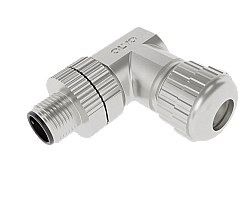 M12 12 PİN ERKEK 90° METAL KONNEKTÖR OLVO