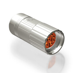 M23 9 Kontak Kablo Tip Dişi 180° (Düz) Konnektör  TE CONNECTİVİTY INTERCONTEC  BSTA202NN00580236000