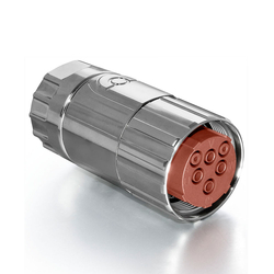M40 8 Kontak Kablo Tip Dişi 180° (Düz) Konnektör  TE CONNECTİVİTY INTERCONTEC