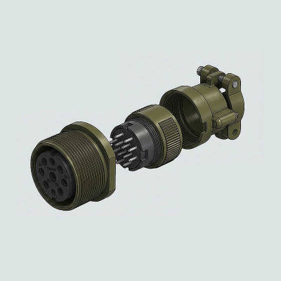MS3101F 16S-5P Askeri Konnektör OLVO - 1