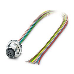 SACC-DSI-M12FS-8CON-PG9/0,5 VA - Cihaz geçmeli konnektörü, arkaya montaj
