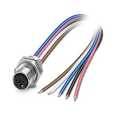 SACC-DSI-M12FSL-4FE-M16XL/0,2 - Cihaz geçmeli konnektörü, arkaya montaj - 1