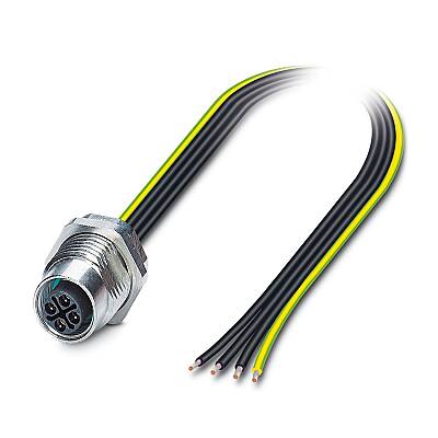 SACC-DSI-M12FSS-4CON-M16/1,0PEX - Cihaz geçmeli konnektörü, arkaya montaj - 1