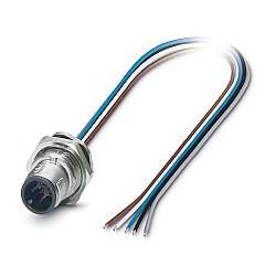 SACC-DSI-M12MS-5CON-M16/0,5 - Cihaz geçmeli konnektörü, arkaya montaj