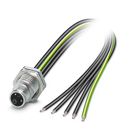 SACC-DSI-M12MSK-4PE-M16XL/1,5X - Cihaz geçmeli konnektörü, arkaya montaj - 1