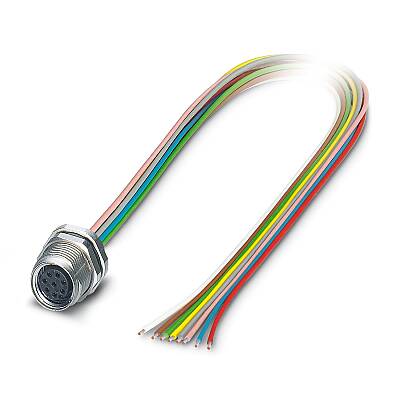 SACC-DSI-M8FS-8CON-M10/0,5 - Cihaz geçmeli konnektörü, arkaya montaj - 1