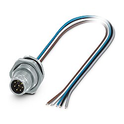 SACC-DSI-MS-8CON-M16/0,5 PP - Cihaz geçmeli konnektörü, arkaya montaj