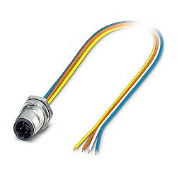 SACC-DSI-MSD-4CON-M12/0,5 SCO - Cihaz geçmeli konnektörü, arkaya montaj