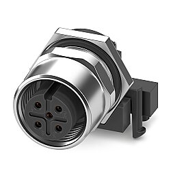 SACC-DSIV-M12FS-5CON-L90 ST X - Cihaz geçmeli konnektörü, arkaya montaj