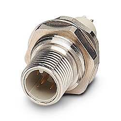 SACC-DSIV-M12MS-5CON-L180-SI - Cihaz geçmeli konnektörü, arkaya montaj