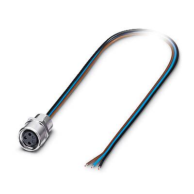 SACC-E-M 8FS-3CON-M8/0,5 - Cihaz geçmeli konnektörü önde montaj - 1