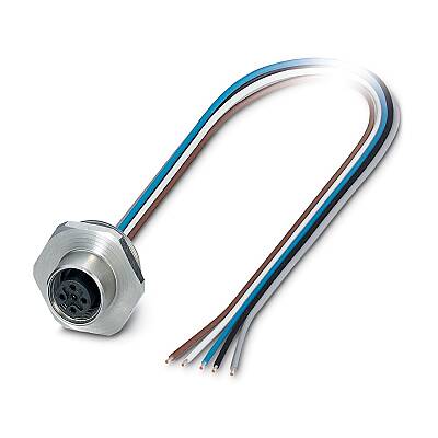 SACC-E-M12FS-4CON-M20/0,5 VA - Cihaz geçmeli konnektörü önde montaj - 1